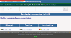 Desktop Screenshot of festival.evenementenvandaag.nl