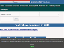 Tablet Screenshot of festival.evenementenvandaag.nl