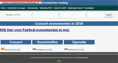 Desktop Screenshot of concert.evenementenvandaag.nl