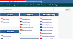 Desktop Screenshot of evenementenvandaag.nl