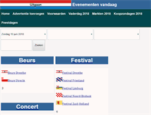Tablet Screenshot of evenementenvandaag.nl